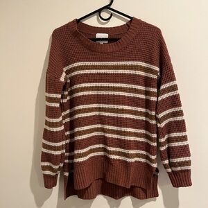 Pink Rose Oversized Knit Sweater.